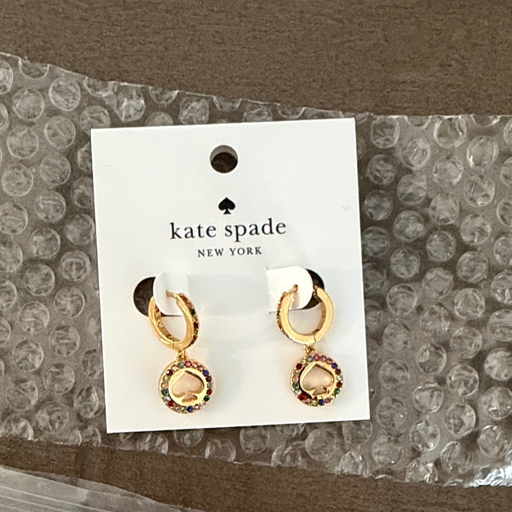 NWT Kate Spade Gold Hoop Earrings